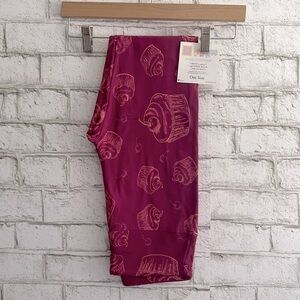 NEW!!! Pink Cupcake Sweet Treat Leggings One Size LuLaRoe OS